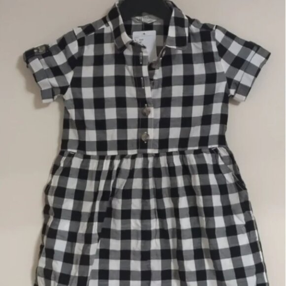 H&M Black and White Checkered Kids Dress - Picture 2 of 2